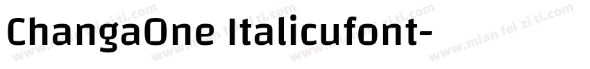 ChangaOne Italicufont字体转换